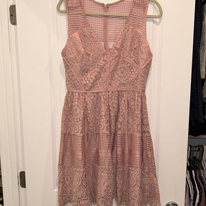 Pink Detailed Dress